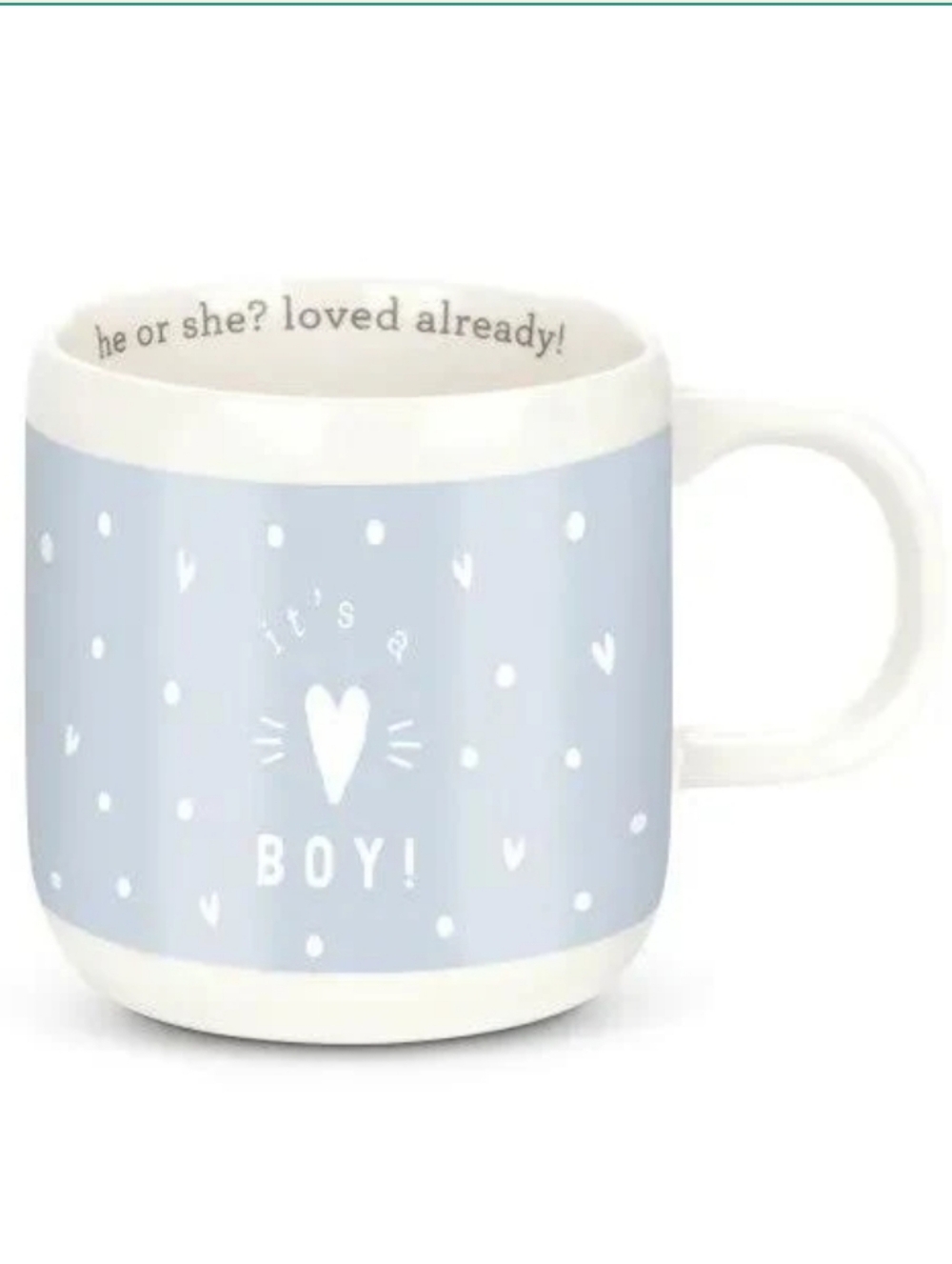 Demdaco Gender Reveal Mug IT'S A BOY. Baby Boy NWT - Picture 5 of 5